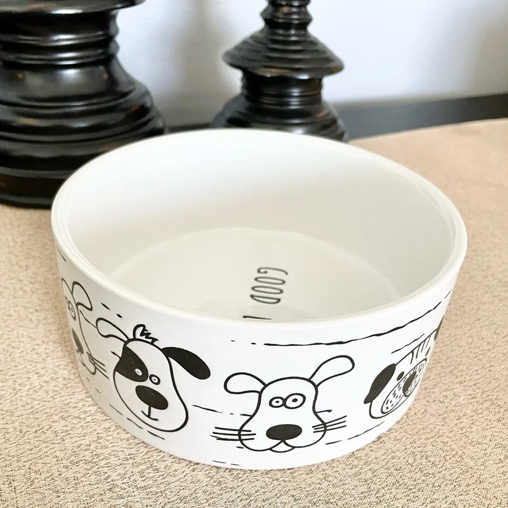 NWT GOOD DOG Ceramic Pet Bowl